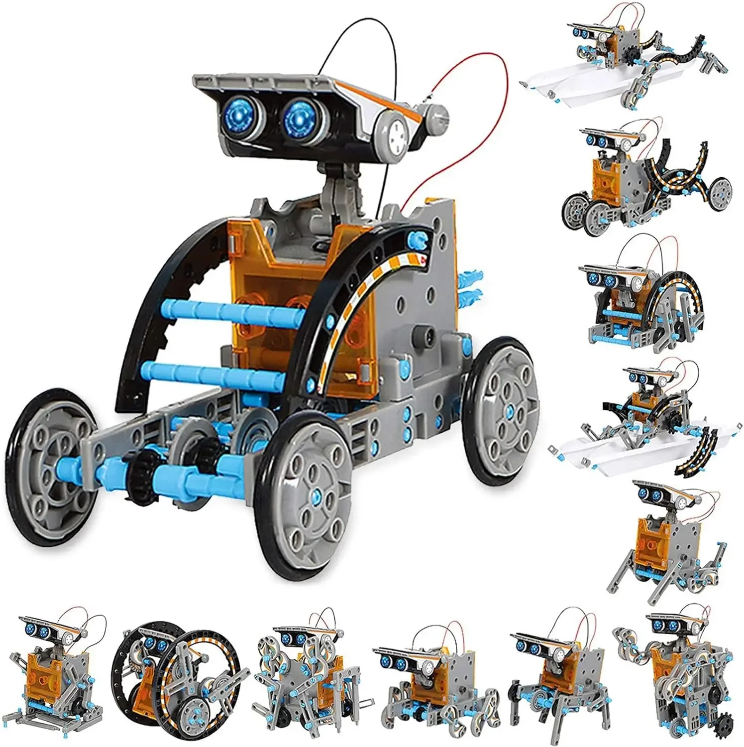 Science Project Robot - 13-in-1-Bildungs-Solarroboter-Spielzeug, DIY-Gebäude, wissenschaftliches Experimentierset für Kinder