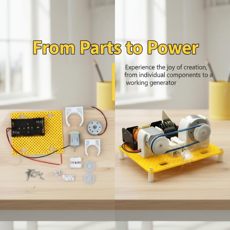 Science Project Physics - Elektromagnetische Permanentgenerator-Technologie, Physik-Experiment, Erfindung, Innovation, DIY-Wissenschaftsprojekte