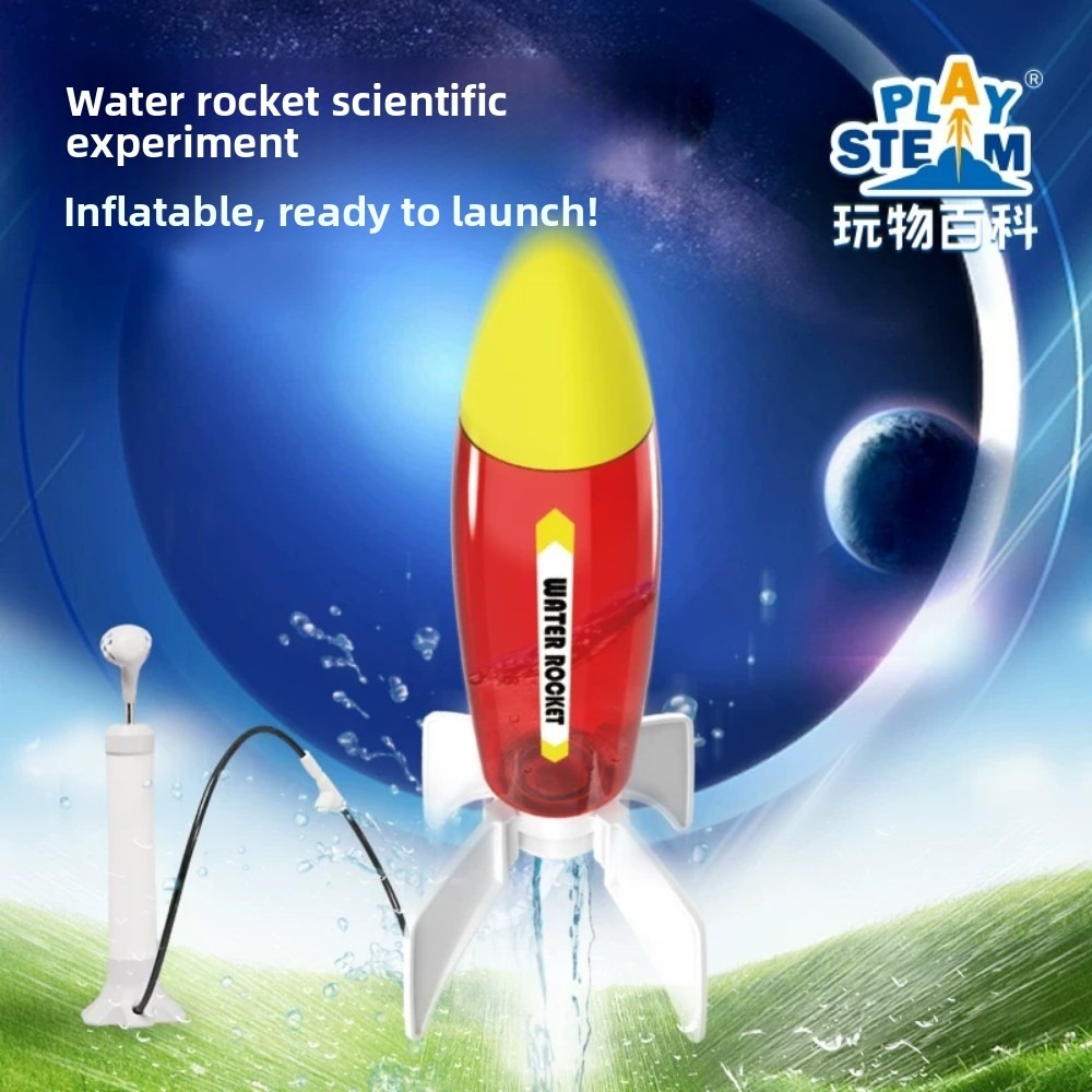 Science Project Physics - Wasser-Raketen-Wissenschaftsexperiment für Kinder: Physik-Spielzeug, Luftkanone, DIY-Wissenschaftsprojekt