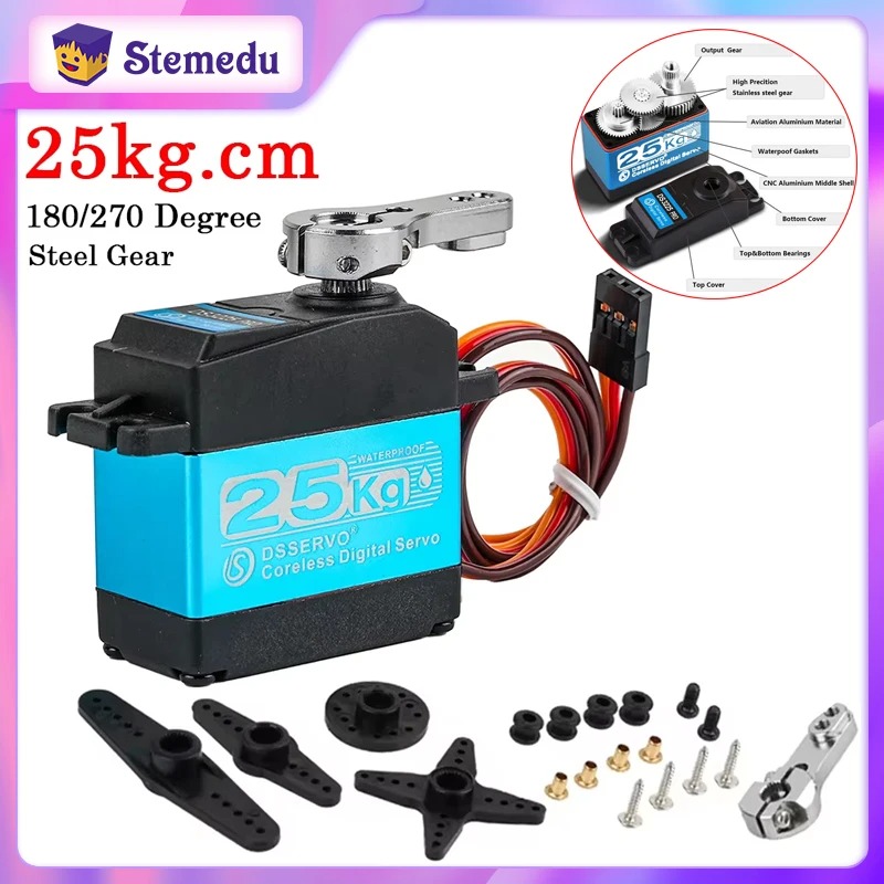 Robot Arm Motor - DS3225 Pro 25 kg Coreless Digital