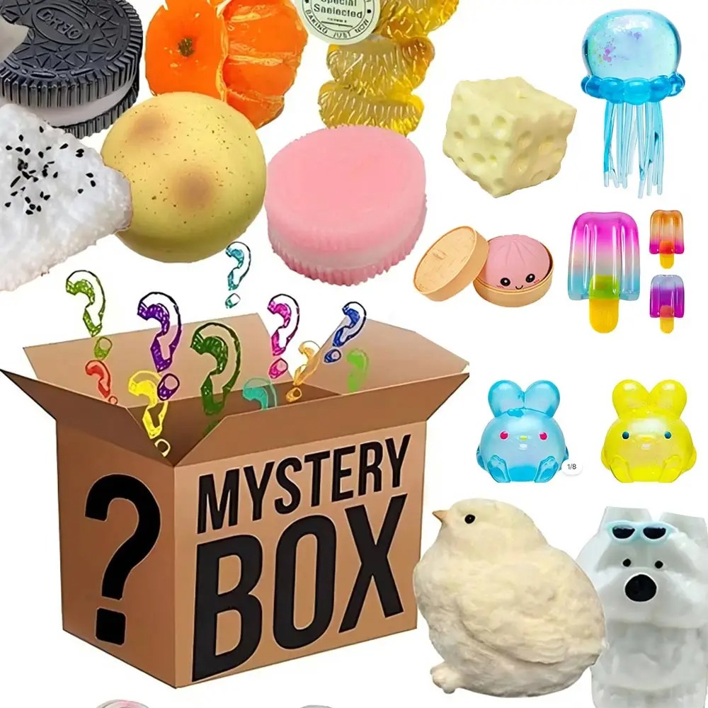 Crystal Growing Kit - Mode-Überraschungsbox: Kawaii Katzenpfoten-Squishy-Mochi, sensorisches Spielzeug mit