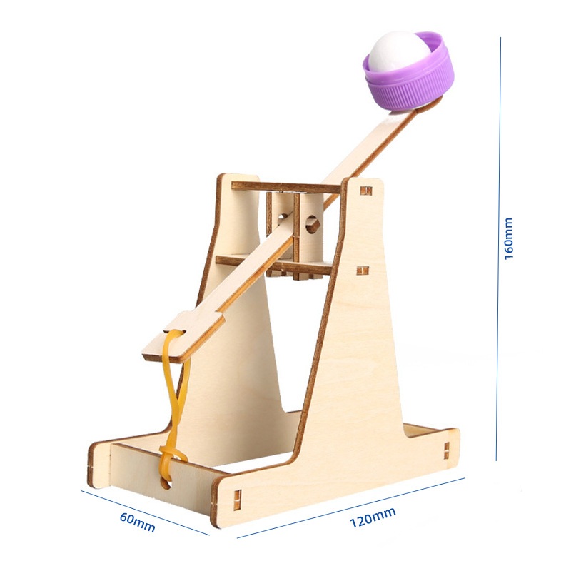 Science And Invention - Kinder Puzzle Zusammengebautes Katapult Modell Spielzeug