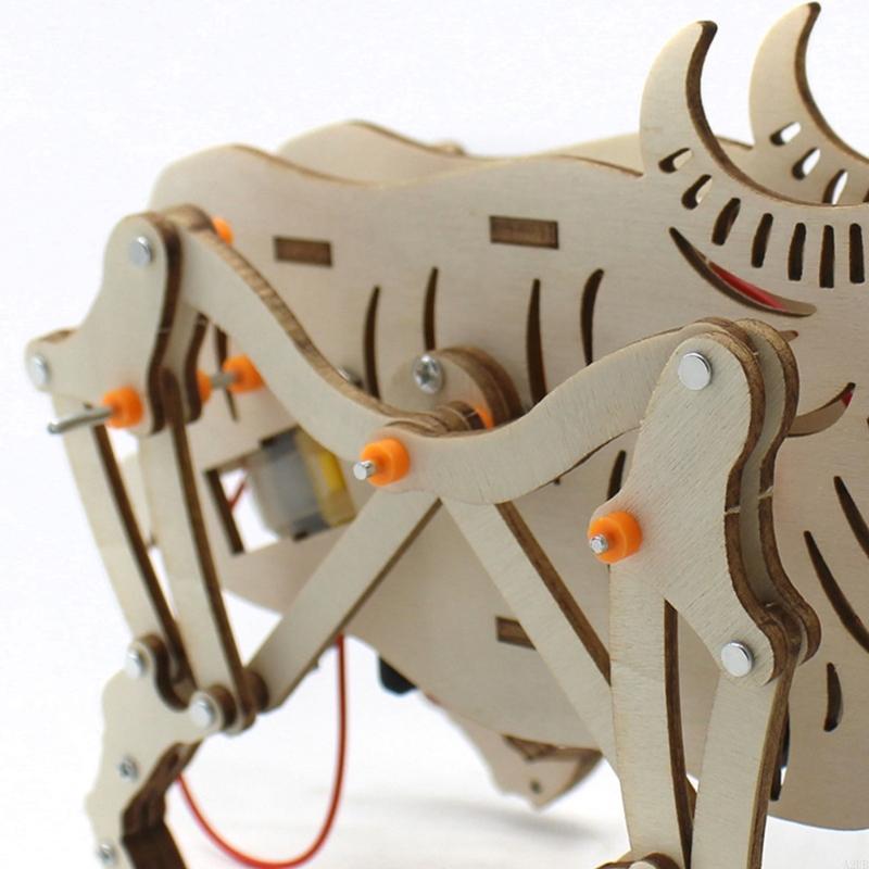 Hölzerne mechanische Roboter-V – Science Project Robot Bewertung und Preis