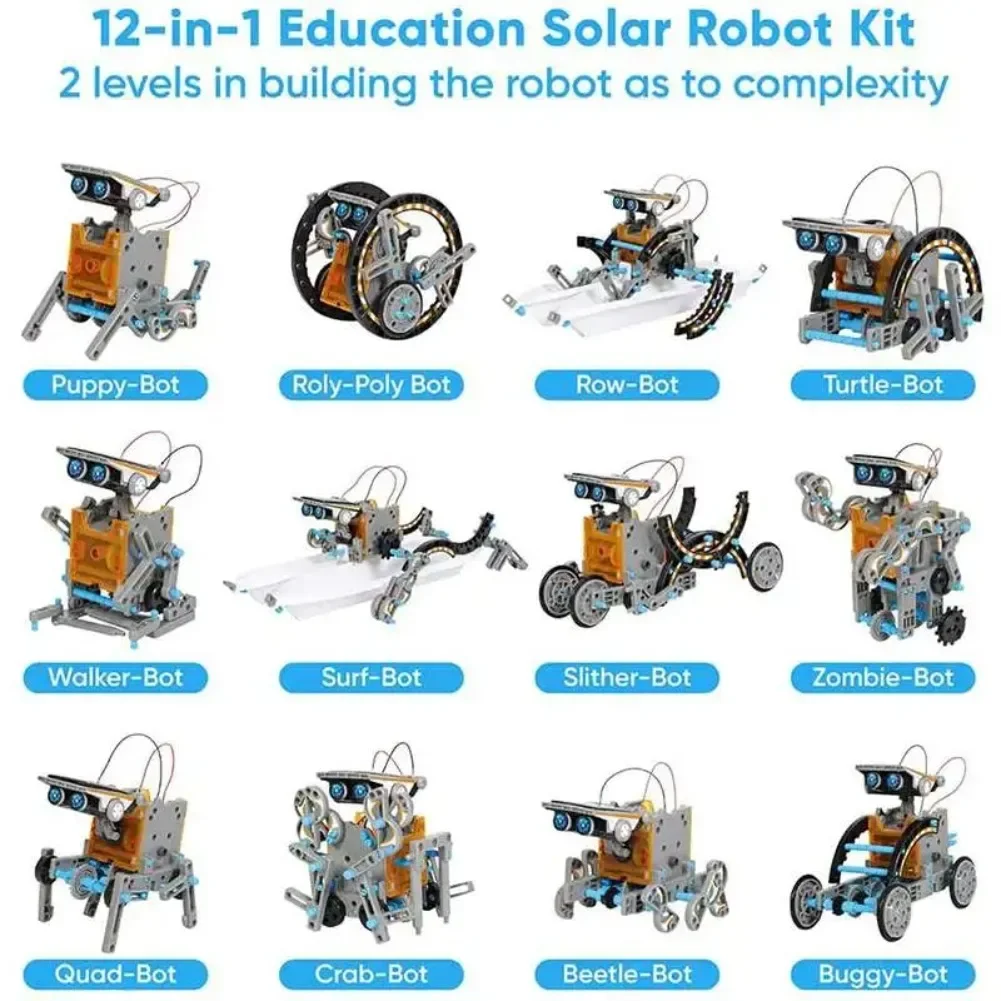 13-in-1 solarbetriebener Robot – Science Project Robot Bewertung und Preis